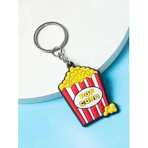 cartoon Popcorn soft Pvc Keychains