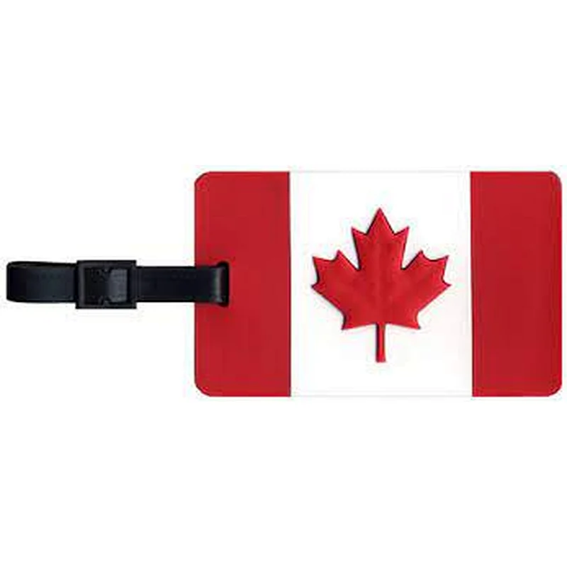 Canada Rubberized Luggage Tag