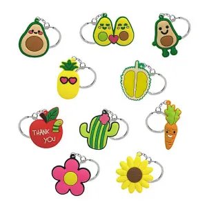 avocado cartoon keychain
