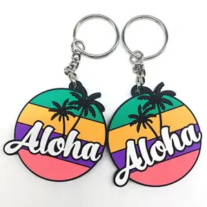 Aloha rubber Keychain