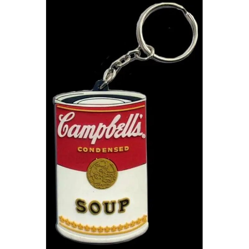 2D soup Soft PVC keychain