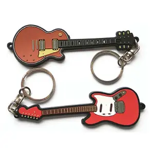 Guitar Soft PVC keychain