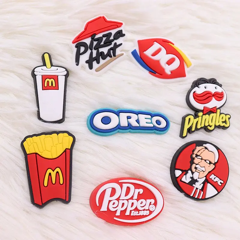 Food Pizza Coke Fries Burgers Refrigerator Magnets