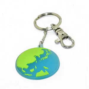 Earth Pvc Keychains