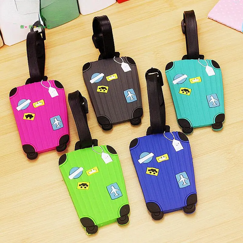 Pack Silicone Luggage Tags
