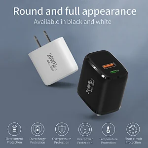 New 20W High conversion rate Fast charge agreement mini portable wall phone 20w PD For iphone 12 charge
