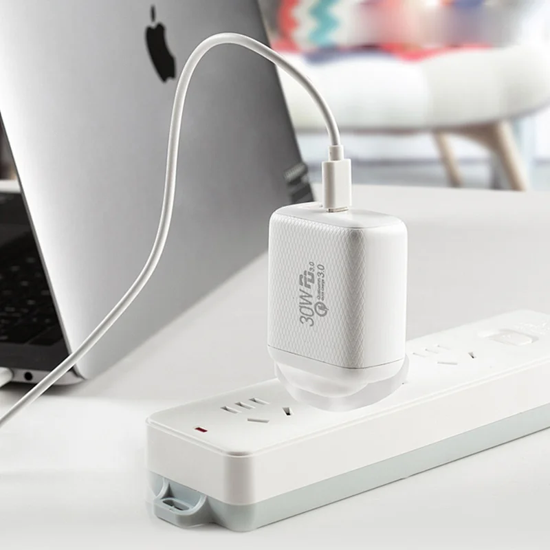 30W 2 Ports Fast Phone Charger Wall Travel QC 3.0 USB Charger for Mobile Phone Quick Charger PD Adapter