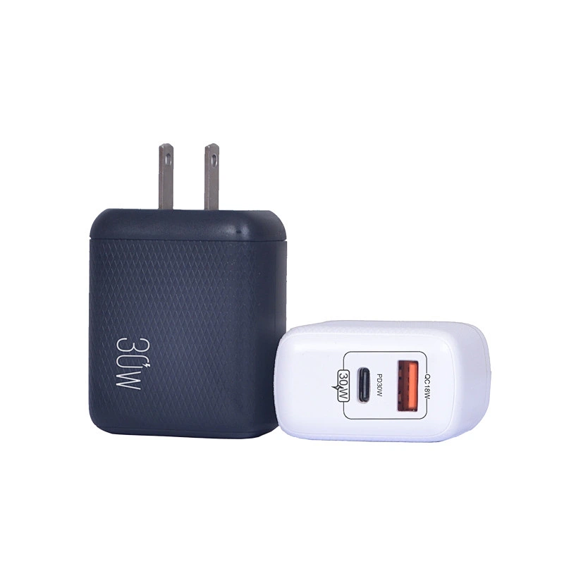 30W 2 puertos Cargador rápido para teléfono Wall Travel QC 3.0 Cargador USB para teléfono móvil Cargador rápido Adaptador PD