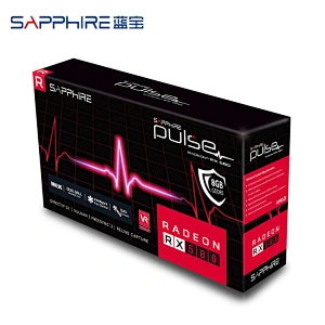 Tarjeta gráfica usada de alta calidad Rx580 para juegos de escritorio Tarjeta gráfica de perfil bajo SAPPHIRE de 4 gb