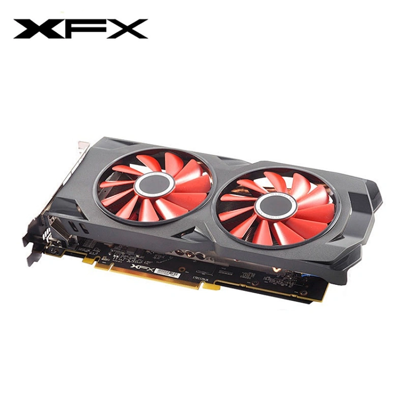 Tarjeta de video 100% XFX RX 570 4GB 8GB Tarjetas gráficas para AMD RX 570 VGA 4G DisplayPort Segunda mano