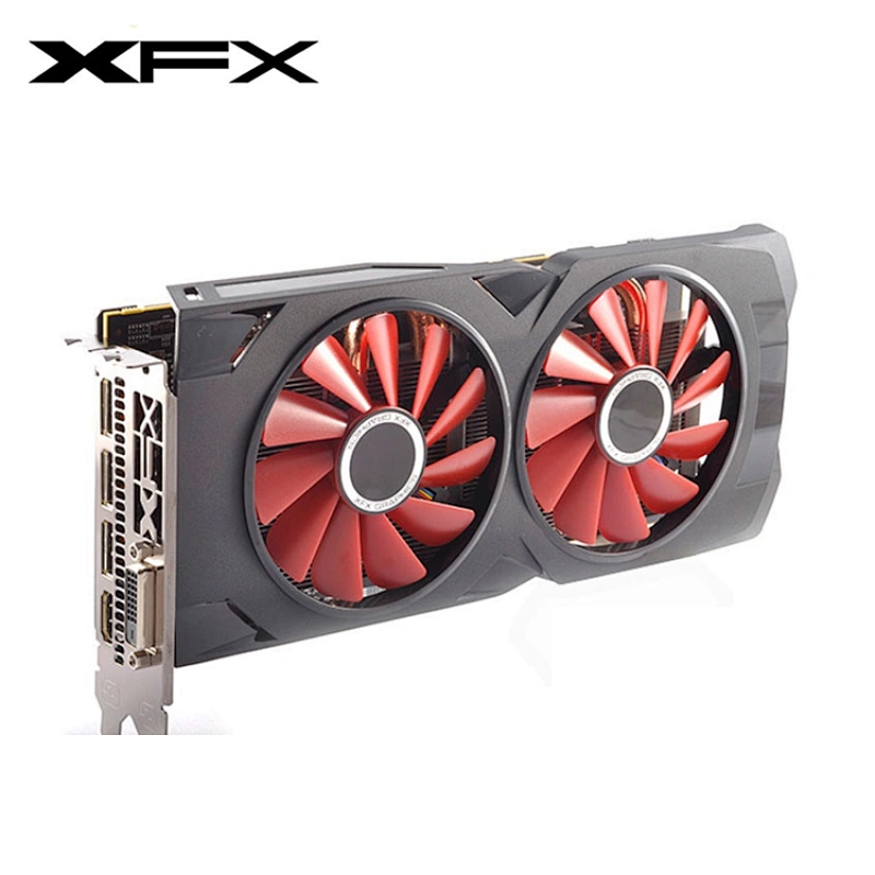 Tarjeta de video 100% XFX RX 570 4GB 8GB Tarjetas gráficas para AMD RX 570 VGA 4G DisplayPort Segunda mano