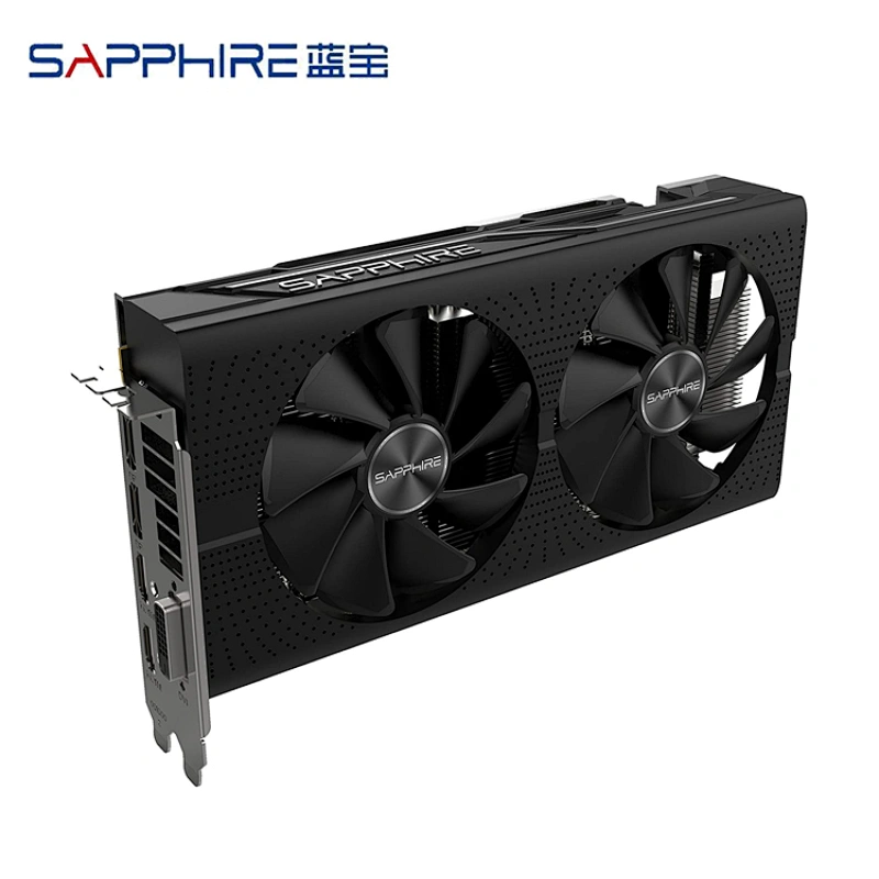 Tarjeta gráfica usada de alta calidad Rx580 para juegos de escritorio Tarjeta gráfica de perfil bajo SAPPHIRE de 4 gb