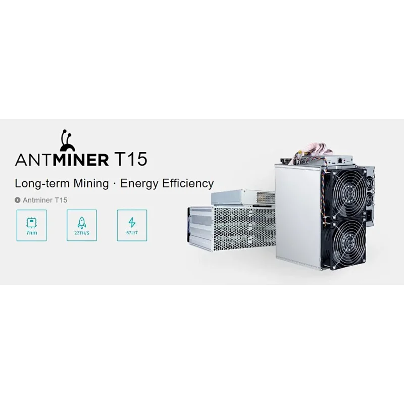 Used Bitmain Antminer T15 (23Th) Stock for Sell Asic Miner