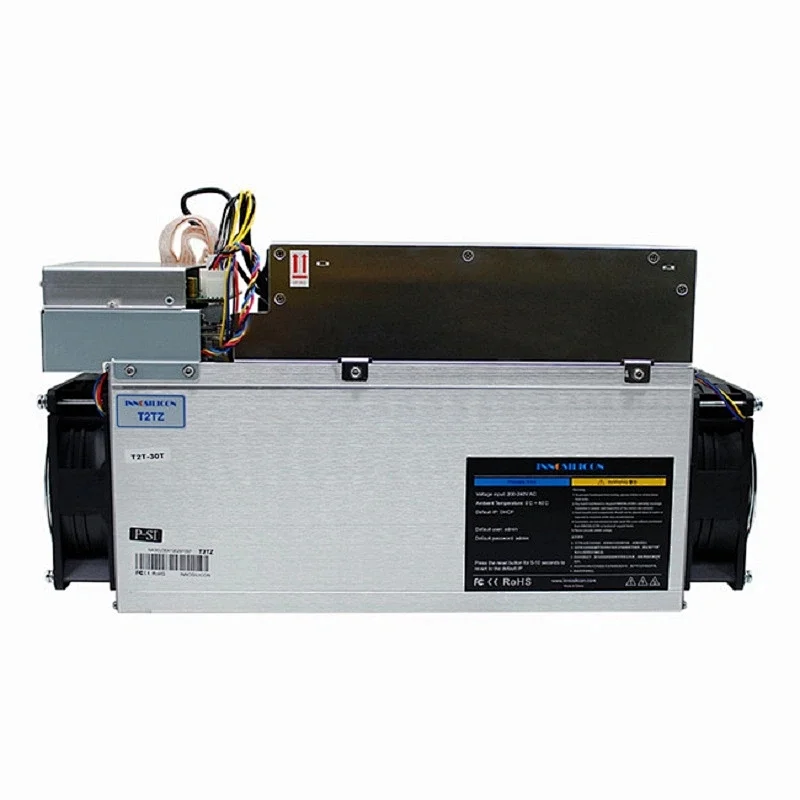 Miner Innosilicon T2t 30th/S Wholesale Price Asic Miners T2tz 30t Blockchain Bitcoin Mining Machine