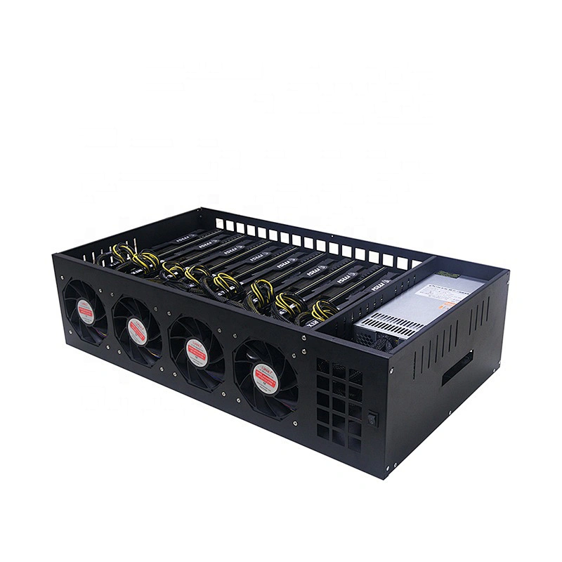 2U 2500w with 6*6pin and 16*6+2pin connectors specialized for GPU rig case with GPU