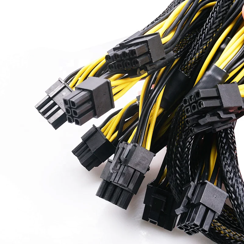 2U 2500w with 6*6pin and 16*6+2pin connectors specialized for GPU rig case with GPU