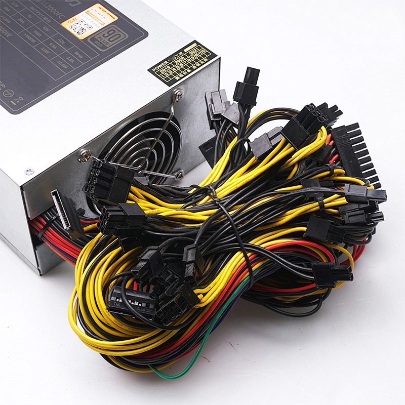 High quality new 2000w atx gold gpu powersupply pc power supply gaming