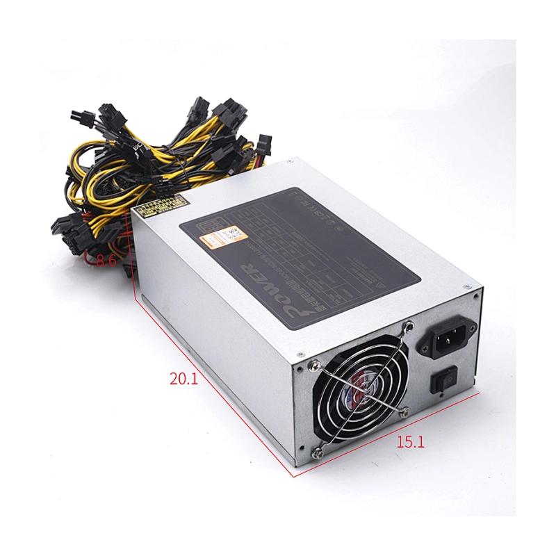 High quality new 2000w atx gold gpu powersupply pc power supply gaming