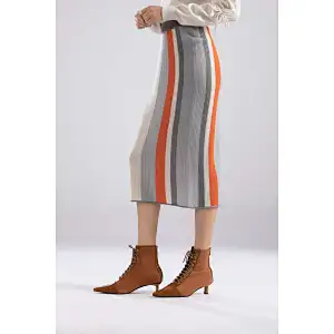 2020 Fashion Designer stripe Casual Wool Sweaters skirt For Lady