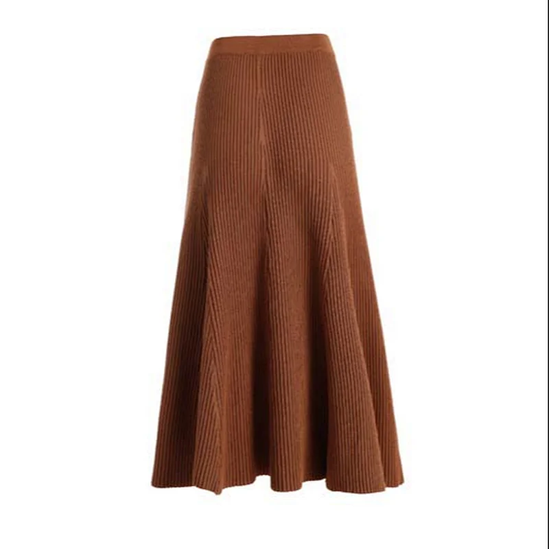 Hot sell high quality winter sweater skirt lady sweater skirt