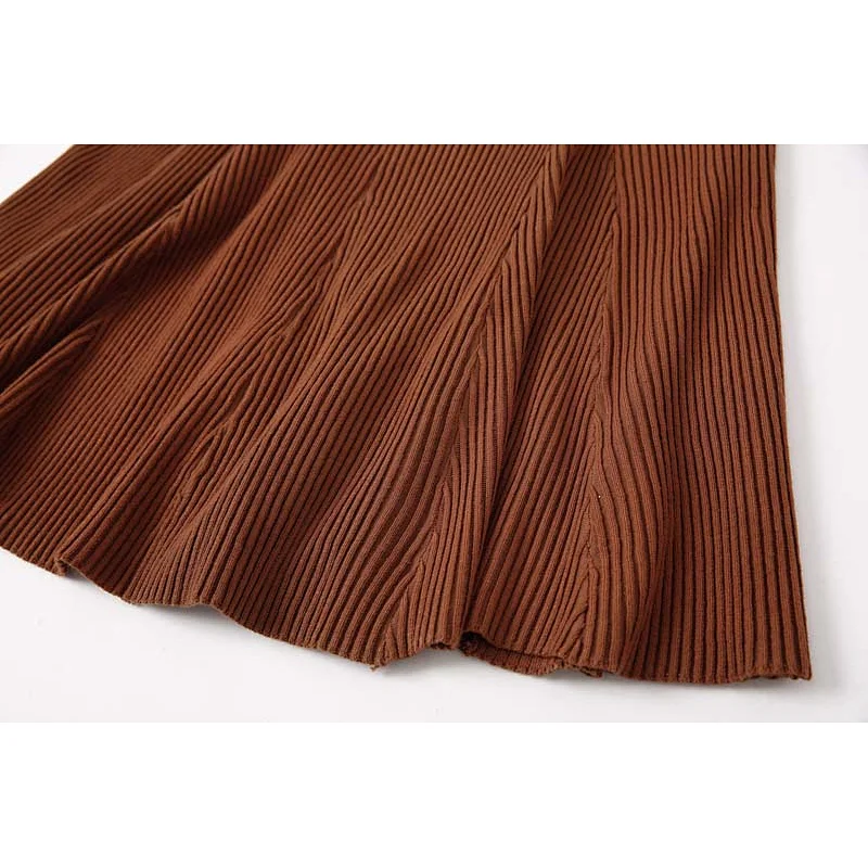 Hot sell high quality winter sweater skirt lady sweater skirt