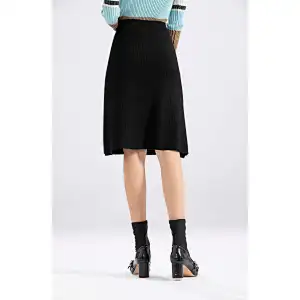 A line comfy Fitting knitwear Sweater skirt  For Autumn