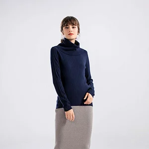 Custom Crewneck Sweater Designs Knitting Jumper Sweater For Ladies