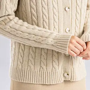 Free Sample In Stock Prompt Goods 100% Polyester Winter High Neck Women Sweater