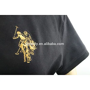 Plain nevy embroidery applique polo shirt manufacturing