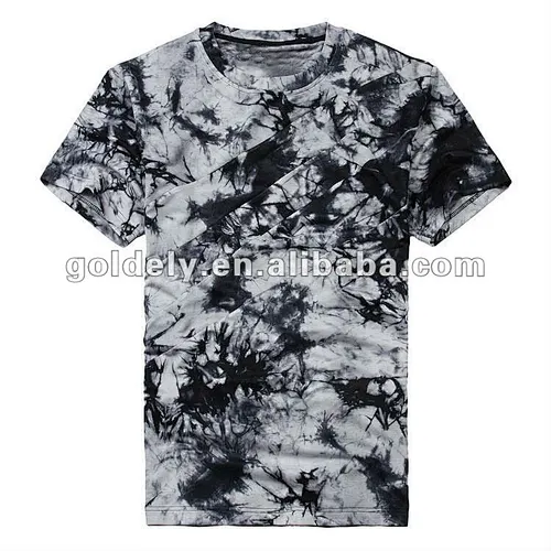 2014 fashion 3 D printing man T-shirt with short sleeves