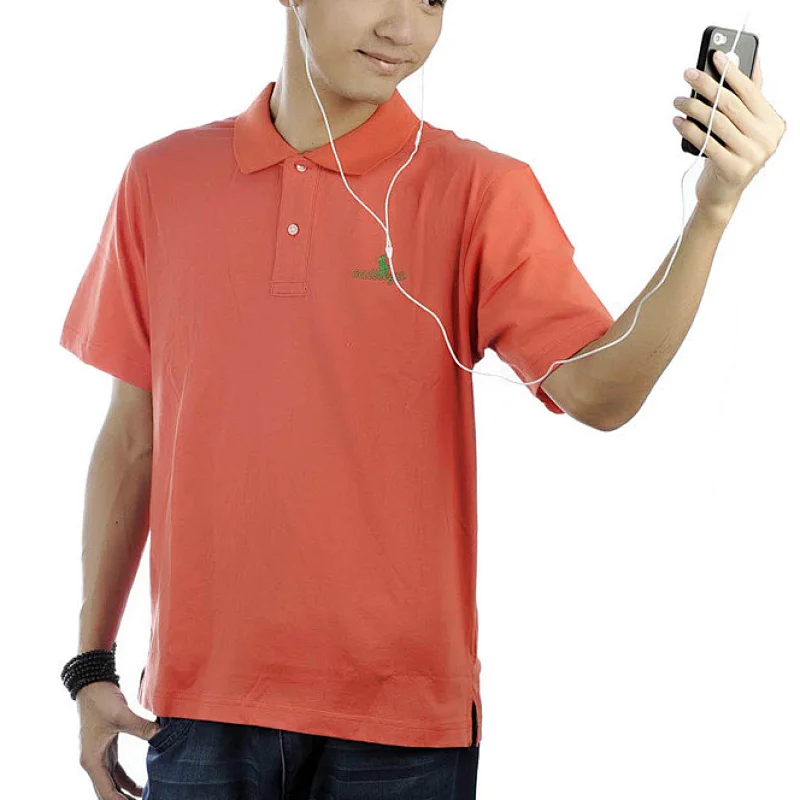 Moisture wicking sports polo shirt, dry fit 100% polyester fitness poloshirt