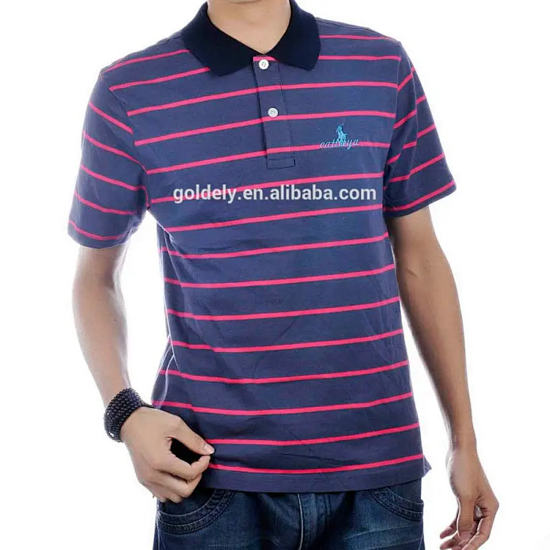 Men's dark purple cotton polo shirt wholesale men's polo shirt