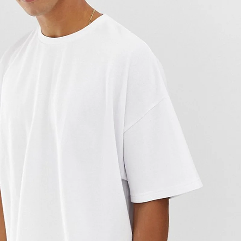 men's cotton short sleeve plain white t shirt
