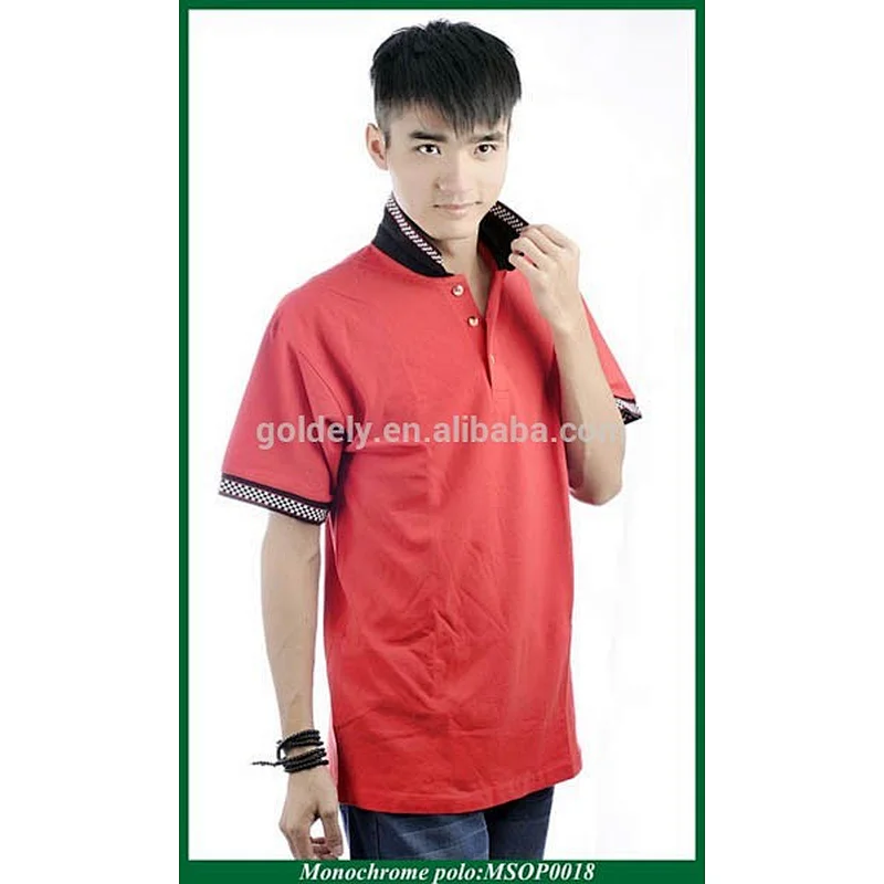 korean fashion polo shirt 100% cotton couple polo shirt design