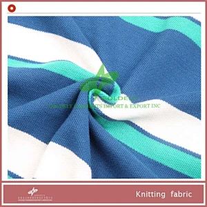 lurex+cotton spandex stripe fabric