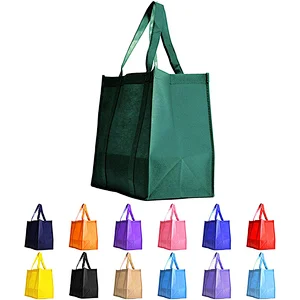 Heavy duty grocery tote reusable shopping polypropylene non woven bag