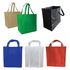 High quality custom logo eco shopping rpet non woven bag with handles