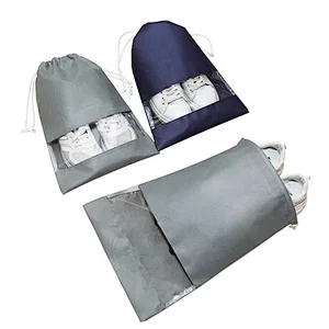 high quality  custom cheap waterproof man travel drawstring  shoe bag