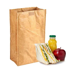 High quality durable lunch sack storage washable kraft cooler bag for outdoor