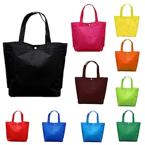 High quality cheap colorful shopping promotion non woven bag with handle
