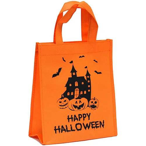 Halloween Heavy Duty Non-woven Polypropylene Small Gift Tote Bag For Shopping