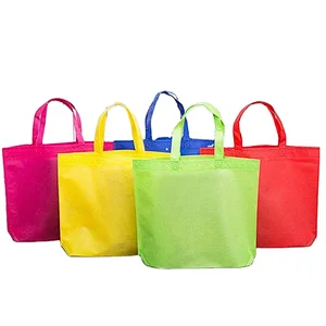 Foldable reusable recyclable non woven bag shopper hot sealing bag shoulder cheap eco friendly grocery shopping bag