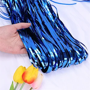 Blue Shimmer Curtains for Party