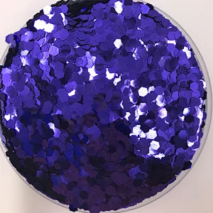 holographic glitters mixed 3mm and 6mm purple color