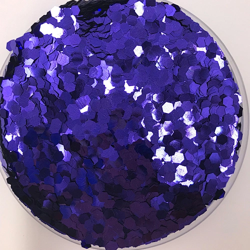 holographic glitters mixed 3mm and 6mm purple color