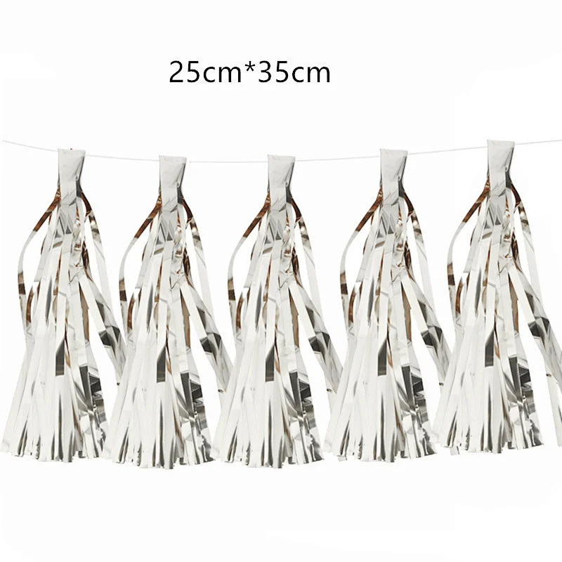 Tassel Tinsel Foil Tassel Party Garland Gold Color