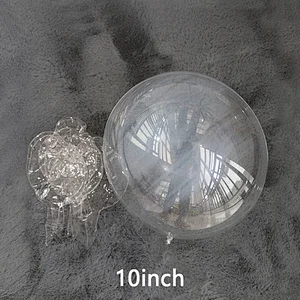 10inch Transparent Helium Round Stretched Bobo Ballons