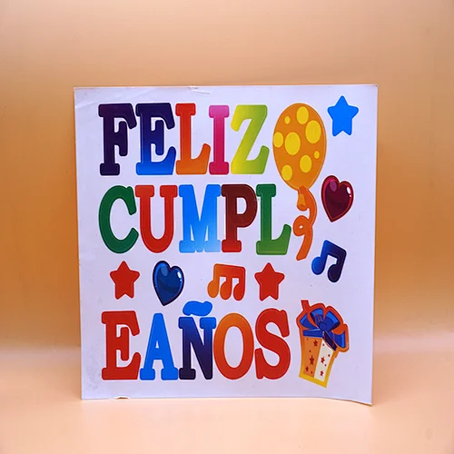 stickers for balloon Feliz Cumpleanos