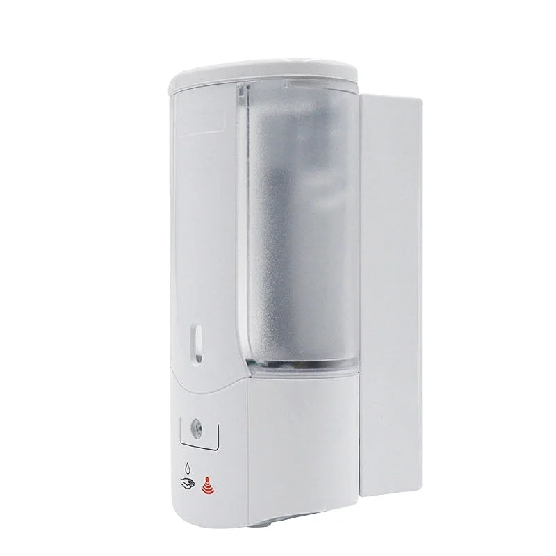 Automatic Hand Sanitizer Dispenser Wall Mounted Refillable Sensor Battery Powered Pump Hand Gel Dispensador for Bathroom White