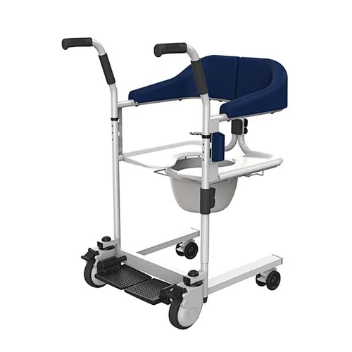 multifunction portable commode chair folding patient transfer commode wheelchair medical equipment with open at back
